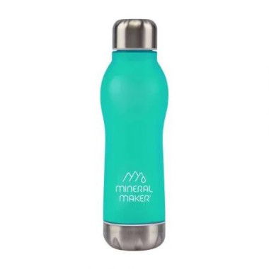 Mineral Maker MORBIDO Alkaline Filter Water Bottle + a Mineral Stone Pouch GREEN