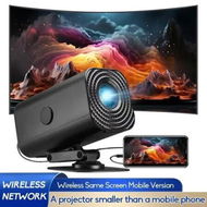 Detailed information about the product Mini 4K Portable Projector,180 Adjustable,Wi-Fi,USB Power Mode For Indoor Outdoor Movie,Game,Camping,Office Use Color Black