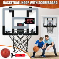 Detailed information about the product Mini Basketball Hoop Electronic Scoreboard Door Wall Mounted Backboard Ring Rim Net System Indoor Hanging Kids Toys Adults Sports Training Game