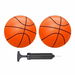 Mini Basketballs Orange 2 Pack 5In Set with Pump Needle Durable Material for Mini Hoop Age3+ Kids for Pool Indoors Outdoors. Available at Crazy Sales for $9.99