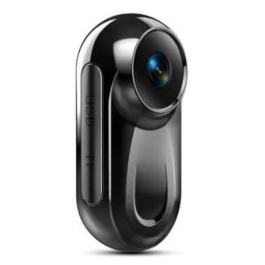 Mini Body Camera 1080P, 128G Thumb Vlogging Cam Hands Free Recording, Tiny Portable Action Camera, Wearable Video Recorder for Traveling, Black