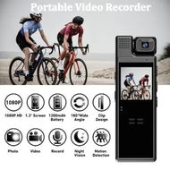 Detailed information about the product Mini Body Camera 1080P Portable Small Cam Wearable Pocket Video Recorder with 180 Degree Rotatable Lens, 1.3in LCD, Night Vision for Security Guard