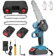 Detailed information about the product Mini Chainsaw Cordless, 6 Inch Handheld Electric Power Chainsaw with 2 Batteries