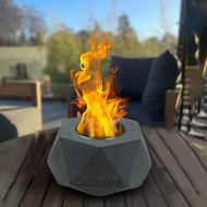 Detailed information about the product Mini Fire Pit, Tabletop Fire Pit Rubbing Alcohol Fireplace Smokeless Indoor Outdoor Fire Pit Portable Fire Concrete Bowl Pot Fireplace (Black)