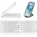 Mini Foldable Bluetooth Keyboard with Holder Travel Portable Rechargeable Keyboard for Android Windows iOS,Support 3 Devices(White). Available at Crazy Sales for $29.99
