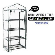 Detailed information about the product Mini Garden Greenhouse Shed PVC Cover Only Apex