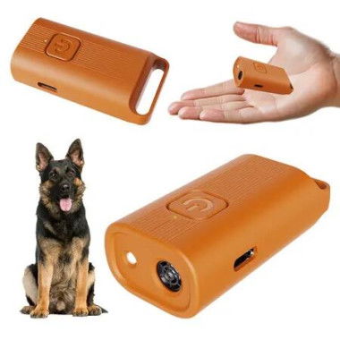 Mini Handheld Anti Barking Device for Dogs, Ultrasonic Dog Training Device, Portable for Dogs Indoor Outdoor Use, 1 Pack Orange