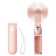 Detailed information about the product Mini Handheld Fan, 3 in 1 Handheld Fan, USB Rechargeable Small Pocket Fan, Battery Fan [14-21 Hours Working] with Power Bank, Travel, Outdoor, Pink