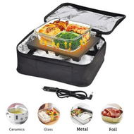 Detailed information about the product Mini Heated Lunch Box with Glass Container Only for 12V Car Charger, Portable Electric Food Warmer for Men and Women