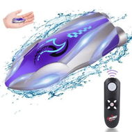 Detailed information about the product Mini High Speed RC Boat Remote Control LED Lights 360 Degree Rotation Pool Water Toy Gifts for Boys Girls Color Purple