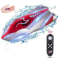 Detailed information about the product Mini High Speed RC Boat Remote Control LED Lights 360 Degree Rotation Pool Water Toy Gifts for Boys Girls Color Red