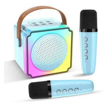 Mini Karaoke Machine for Kids,Portable Bluetooth Karaoke Machine with 2 Wireless Microphones, for Birthday Home Party,Gift for Girls Boys