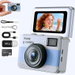 Mini Keychain Digital Camera, 1080P HD Pocket Retro Camera with 32GB Card, 1.47inch Flip LCD Portable Vlog Camera for Travel (Blue). Available at Crazy Sales for $34.95