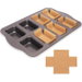 Mini Loaf Baking Pan 8 Cavity Non-Stick Bread Tray with 200 Parchment Liners for Banana Bread Cakes Brownies Muffins Desserts and Home Baking Grey. Available at Crazy Sales for $19.99
