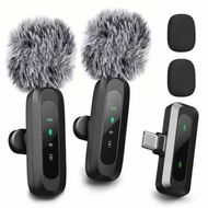 Detailed information about the product Mini Microphone for iPhone With LED Display,Bluetooth Mic,Wireless Lavalier Microphone with HD Noise Cancelling,Portable Lapel Mic,Type-C