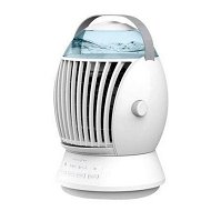 Detailed information about the product Mini Portable Air Conditioner Quiet Desk Fan, Humidifier Misting Fan, Small Air Conditioner 3 Speeds AND LED Light, Evaporative Cooler For Home, Office, Room