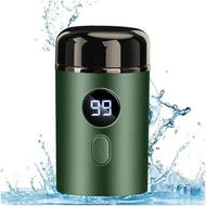 Detailed information about the product Mini Portable Electric Shaver for Men, Mini Electric Shaver, LED Power Display USB Rechargeable Washable Shaver for Travel (Green)