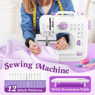 Detailed information about the product Mini Sewing Machine Electric Reverse Stitching Portable Mending Kit for Beginners 12 Stitch Patterns Extension Table