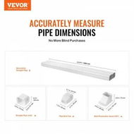 Detailed information about the product Mini Split Line Set Cover 76.2mm W 2270mm L PVC Decorative Pipe Line Cover For Air Conditioner with 2 Straight Ducts & Full Components Easy to Install