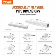 Detailed information about the product Mini Split Line Set Cover 76.2mm W 5350mm L PVC Decorative Pipe Line Cover For Air Conditioner with 4 Straight Ducts & Full Components Paintable