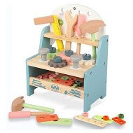 Detailed information about the product Mini Tool Bench Set Wooden Tool Workbench Construction Workshop Pretend Play Gift for 3+ Year Old Boys Girls