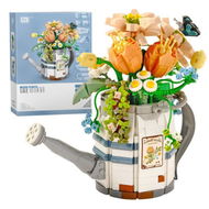 Detailed information about the product Mini Watering Pot Building Blocks Bonsai Plant Model Set DIY Flower Succulent Botanical Building Bricks Toy