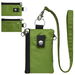 Minimalist RFID Blocking Small Wallet with ID Window,WaterResistant Zip Id Case Wallet with Lanyard Keychain for Cards,Cash,Travel,Women,Men (Green). Available at Crazy Sales for $14.99
