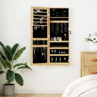 Detailed information about the product Mirror Jewellery Cabinet Wall Mounted 37.5x10x106 cm