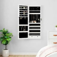 Detailed information about the product Mirror Jewellery Cabinet with LED Lights Wall Mounted White