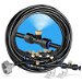 Misting Cooling System 59FT (18M) Misting Line + 20 Brass Mist Nozzles + Brass Adapter(3/4In) Outdoor Mister for Patio Garden Greenhouse Trampoline for Waterpark. Available at Crazy Sales for $34.99