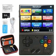 Detailed information about the product Miyoo Mini Plus,Retro Handheld Game Console with 64G TF Card,Support 10000+Games,3.5-inch Portable Rechargeable Open Source Game Console Emulator with Storage Case,Support WiFi (Black)