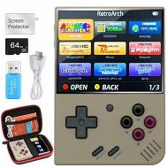 Detailed information about the product Miyoo Mini Plus,Retro Handheld Game Console with 64G TF Card,Support 10000+Games,3.5-inch Portable Rechargeable Open Source Game Console Emulator with Storage Case,Support WiFi (Grey)