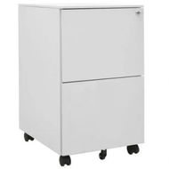 Detailed information about the product Mobile File Cabinet Light Grey 39x45x67 cm Steel