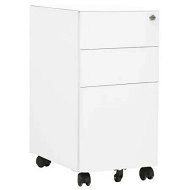Detailed information about the product Mobile File Cabinet White 30x45x59 cm Steel