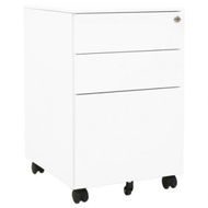 Detailed information about the product Mobile File Cabinet White 39x45x60 cm Steel