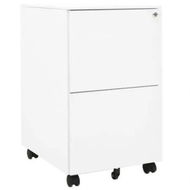 Detailed information about the product Mobile File Cabinet White 39x45x67 cm Steel