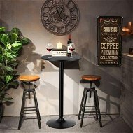 Detailed information about the product Modern Bar Table with Round Top for Living Room & Restaurant & Bistro