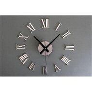 Detailed information about the product Modern DIY 3D Roman Numerals Wall Clock Silver