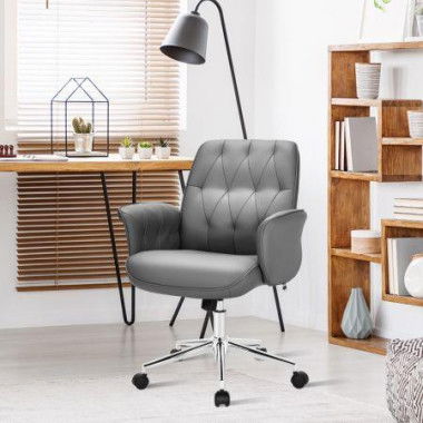 Modern Ergonomic Leisure Chair With Padded Armrests