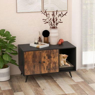 Modern Hidden Cat Litter Box Furniture For Indoor Cats