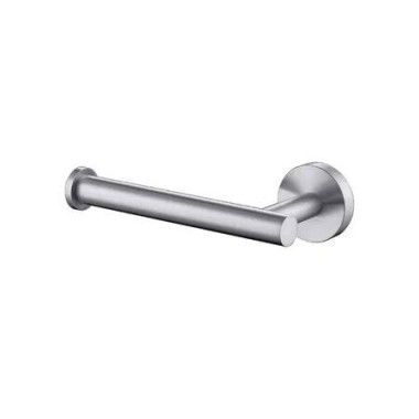 Modern Round Toilet Paper Holder: SUS304 Stainless Steel Wall Mount Tissue Roll Dispenser for Bathroom, Kitchen, and Washroom (Brushed Nickel, 5 Inch)