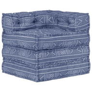 Detailed information about the product Modular Pouffe Indigo Fabric