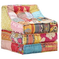 Detailed information about the product Modular Pouffe Patchwork Fabric