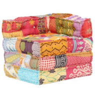 Detailed information about the product Modular Pouffe Patchwork Fabric