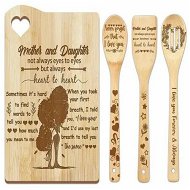 Detailed information about the product Mom and Daughter Cutting Board Set Bamboo Chopping Board EcoFriendly Chef Mothers Day Birthday Gifts Female Sister Anniversary Christmas Kitchen Present