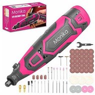 Detailed information about the product Monika 12V Cordless Rotary Tool Pink Variable Speed Engraver Grinder Multi Accessories