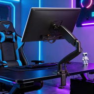 Detailed information about the product Monitor Riser Stand Single Arm Fully Adjustable Desk Mount 13-32Inch Computer PC Screen TV LED LCD Bracket Gas Spring Holder 75mm 100mm VESA PLASA 8kg