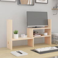 Detailed information about the product Monitor Stand (39-72) X 17 X 43 Cm Solid Wood Pine.