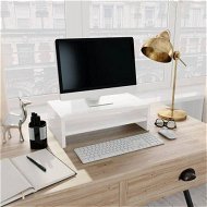 Detailed information about the product Monitor Stand High Gloss White 42x24x13 Cm Chipboard