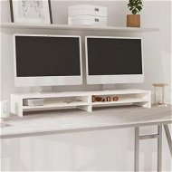 Detailed information about the product Monitor Stand White 100x24x13 cm Solid Wood Pine
